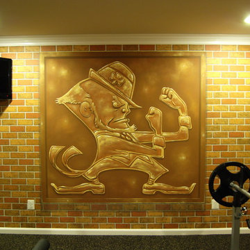 Notre Dame Football Locker Room Mural by Tom Taylor of Mural Art LLC