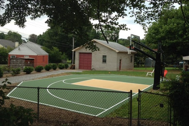 Outdoor Residential Backyard Basketball Court