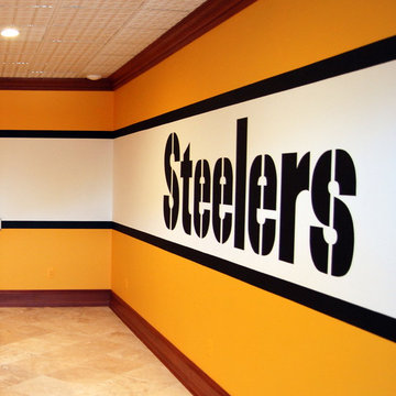 Pittsburgh Steelers 1970's Locker Room Mural by Tom Taylor of Wow Effects, in VA