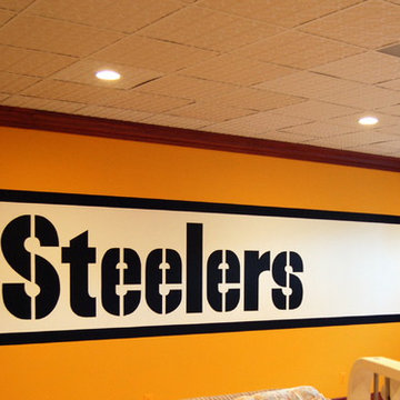 Pittsburgh Steelers 1970's Locker Room Mural by Tom Taylor of Wow Effects, in VA
