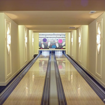 Private Basement Bowling Alley Lanes on Horse Farm Estate