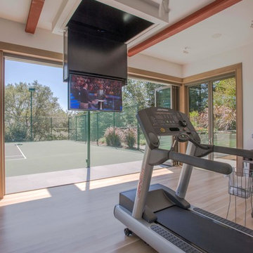 Remodel addition: Gym, tennis court, bar