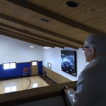 Residential Home Basketball Court