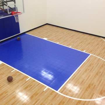 Residential Home Indoor Basketball Court
