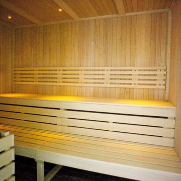 Sauna as part of the home spa