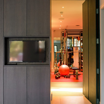 Secret door leading to gym