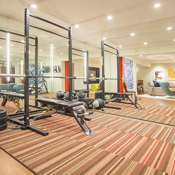 SF Media Room / Wine Cellar / Gym / Bathroom Remodel