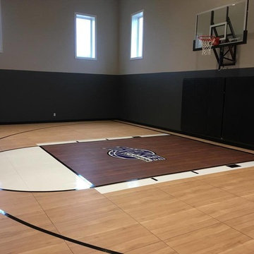 SnapSports Home Basketball Court - Patented Modular Sport Floor