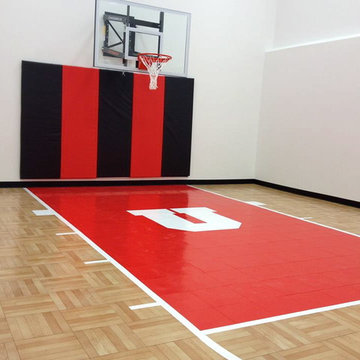 SNAPSPORTS - Indoor Home Basketball Court - Patented surfaces