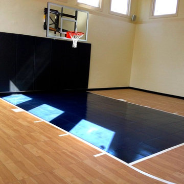 SnapSports® - Custom Indoor Home Basketball Court