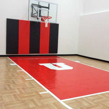 SnapSports® Indoor Home Basketball Court - Residential Gym