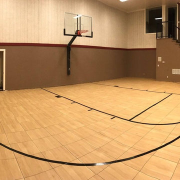 Stunning SNAPSPORTS® Indoor Home GY M / Basketball Court