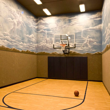 Under Garage Basketball Court