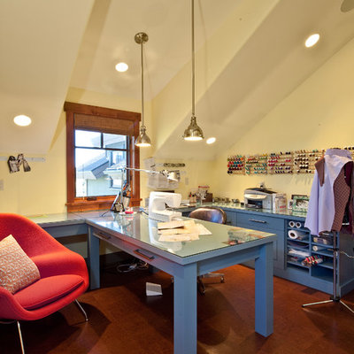 Example of an eclectic craft room design in Salt Lake City