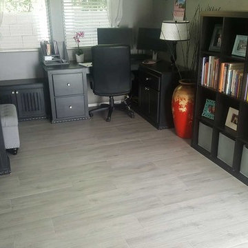 1200SF of Beautiful Wood looking Tile Installed with Love!