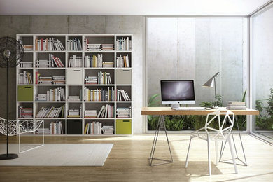 Design ideas for a contemporary home office.
