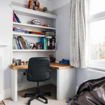 A Bespoke Bedroom With Home Office Furniture By Burlanes