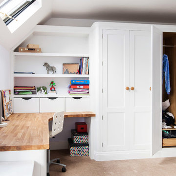A Bespoke Bedroom With Home Office Furniture By Burlanes