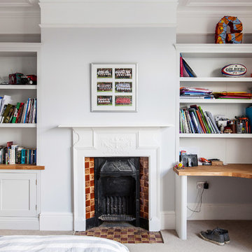 A Bespoke Bedroom With Home Office Furniture By Burlanes