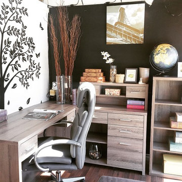 A Simple Contemporary Rustic Office Space