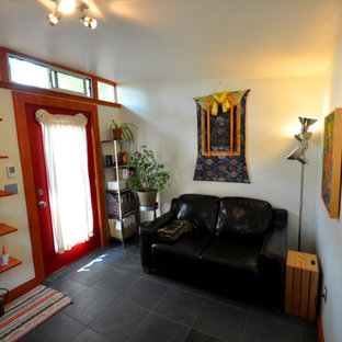 Minimalist home office photo in Denver