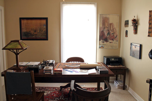 Traditional Home Office by Lauren Mikus
