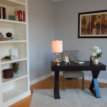 After Photo: Contemporary Colonial Home Office