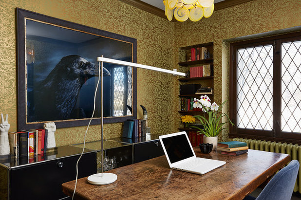 Eclectic Home Office by Andrew Flesher Interiors