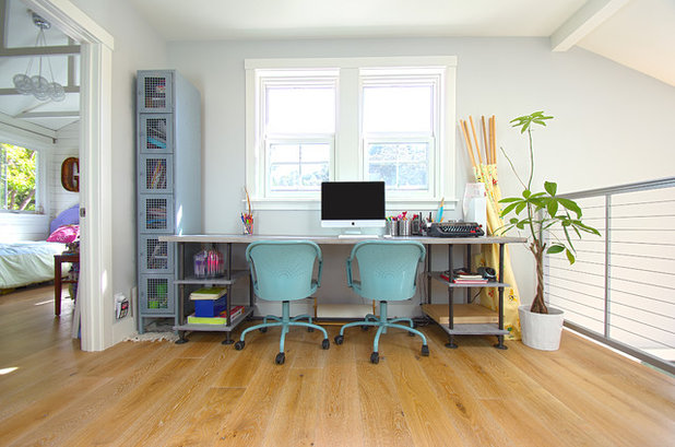 Beach Style Home Office by G Family, Inc.