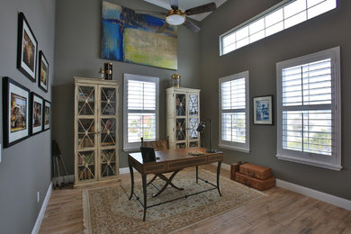 Inspiration for a coastal home office remodel in Orlando