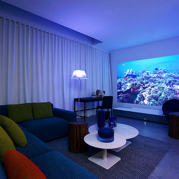 "Bedroom Escape" designed by ddc for Sony 4K Ultra Short Throw Projector