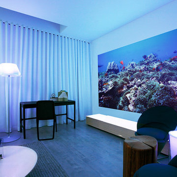 "Bedroom Escape" designed by ddc for Sony 4K Ultra Short Throw Projector