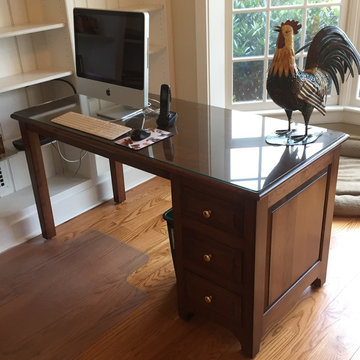 Before & After Custom-built Cherry Desk