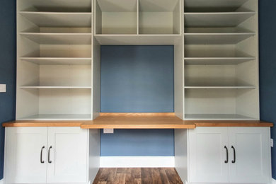Bespoke Freestanding Bookcase with Desk