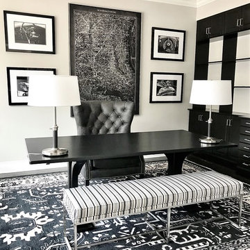 Black & White Masculine Home Office- Rose T. Bien-Aime