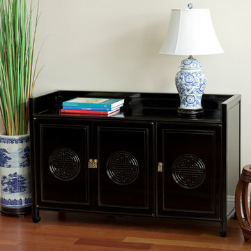 Black Lacquer Rosewood Cabinet