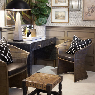 Bohemian Glamour - Home Office www.hryanstudio.com