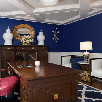 Bold Blue Home Office
