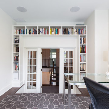Bookcase Over Office Entry