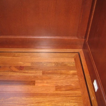 Brazilian Cherry Floor with Walnut feature strip