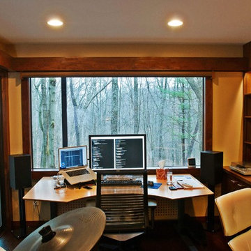 Bright Home Office from Former Dark Room