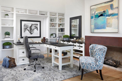 Transitional home office photo in Denver