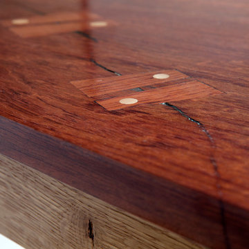 Bubbling Live Edge Desk with Drawers