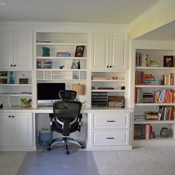 Built-in cabinetry & bookcases for home office