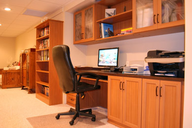 Trendy home office photo in Boston