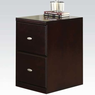 Cape File Cabinet With 2 Drawers in Espresso