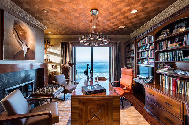 Resort Home Office & Library by dRichards Interiors