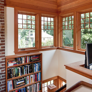 Example of a classic home office design in Boston