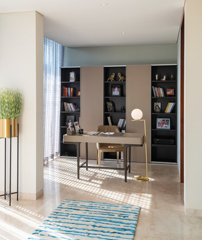 Modern Home Office by White shadows design studio