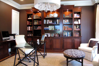 Example of an eclectic home office design in DC Metro